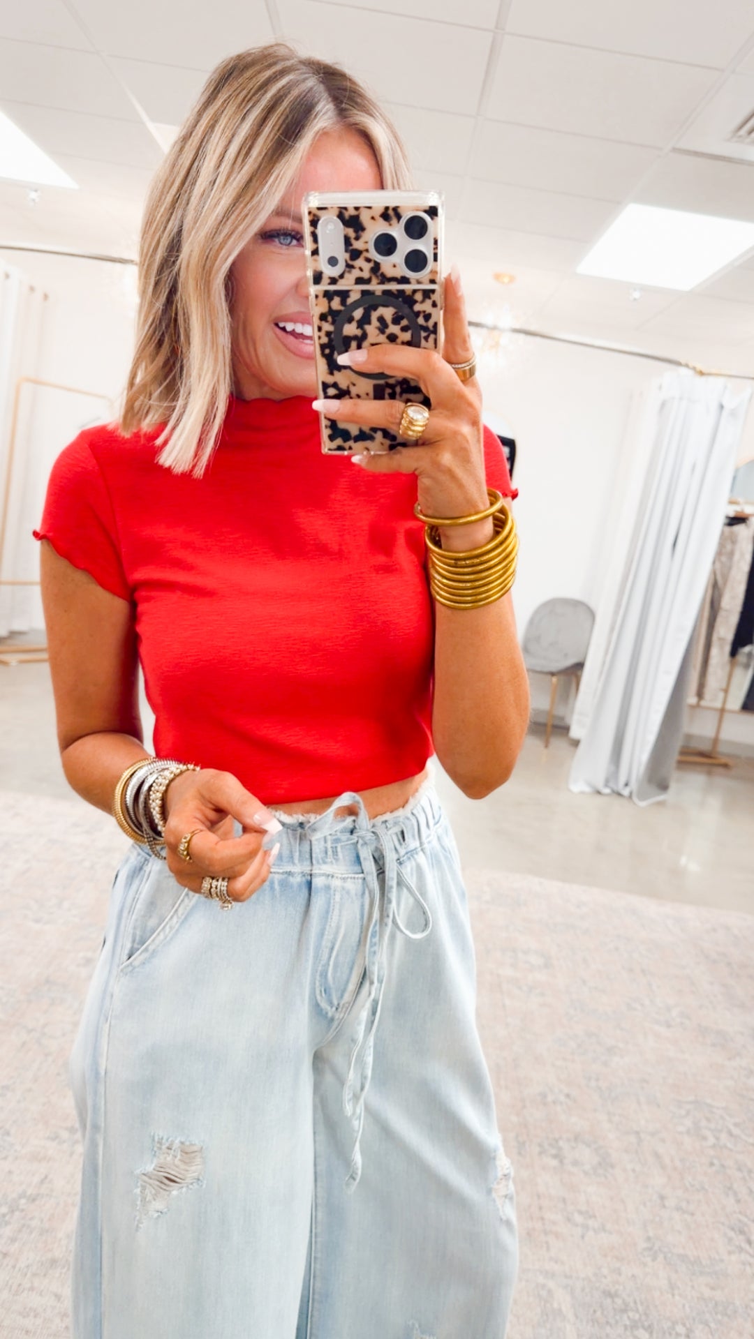 Sweet Scallop Tee-Ruby