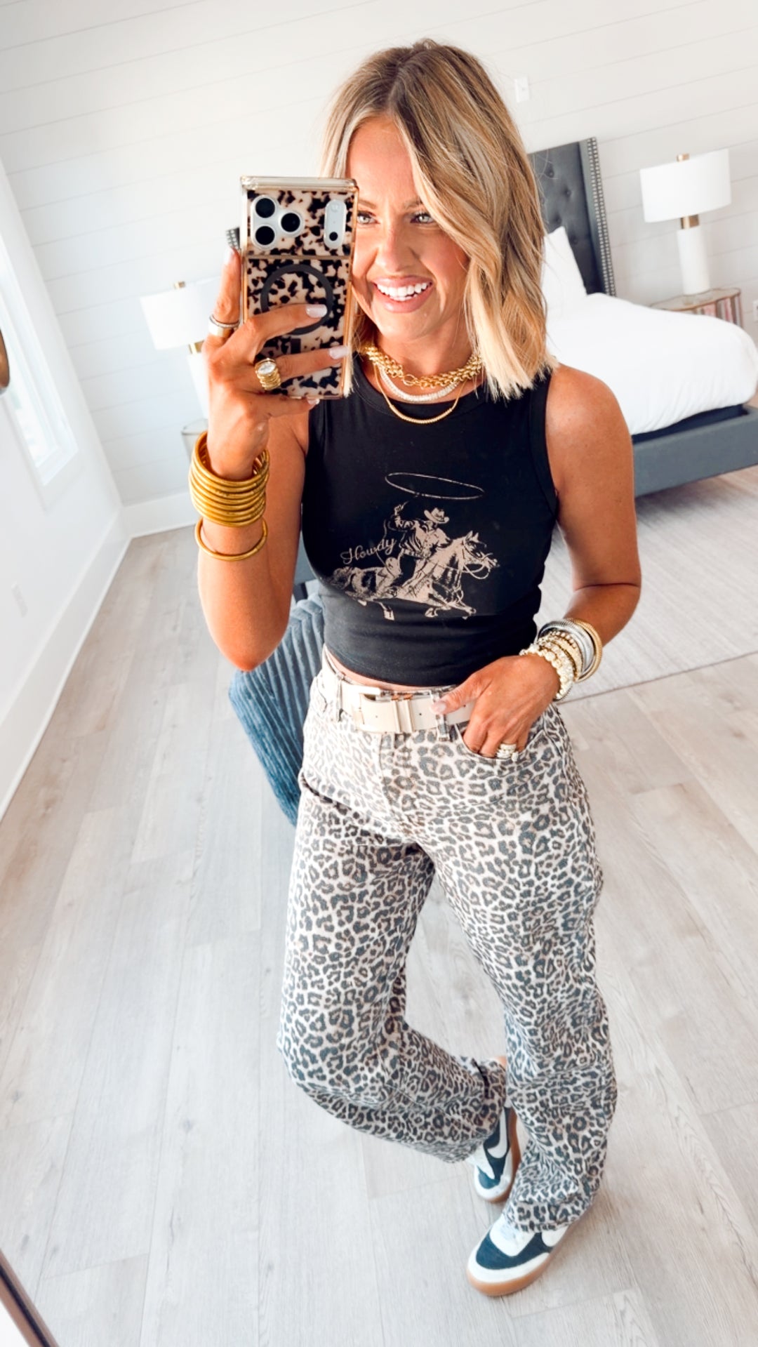 Saddle Up Tank-Black