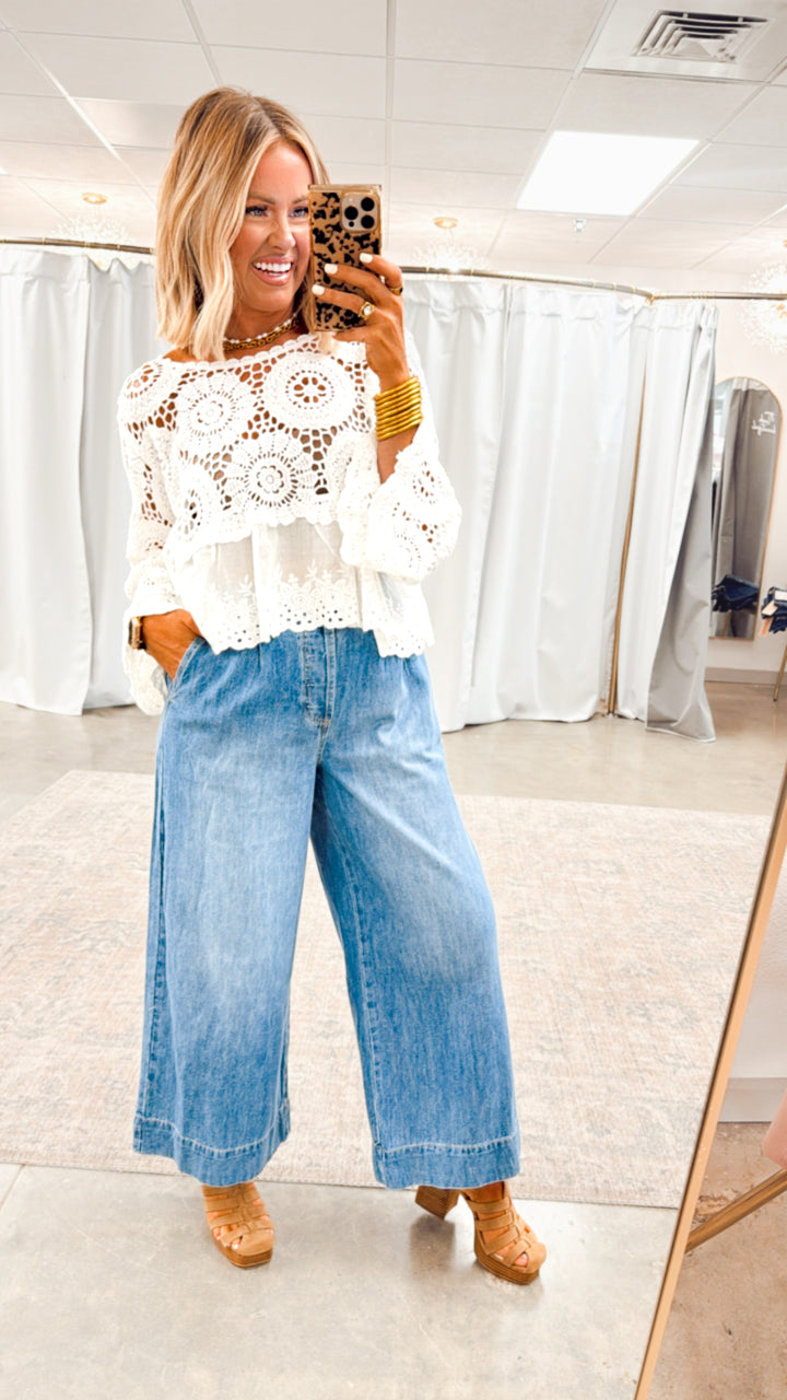 Eden Eyelet Top