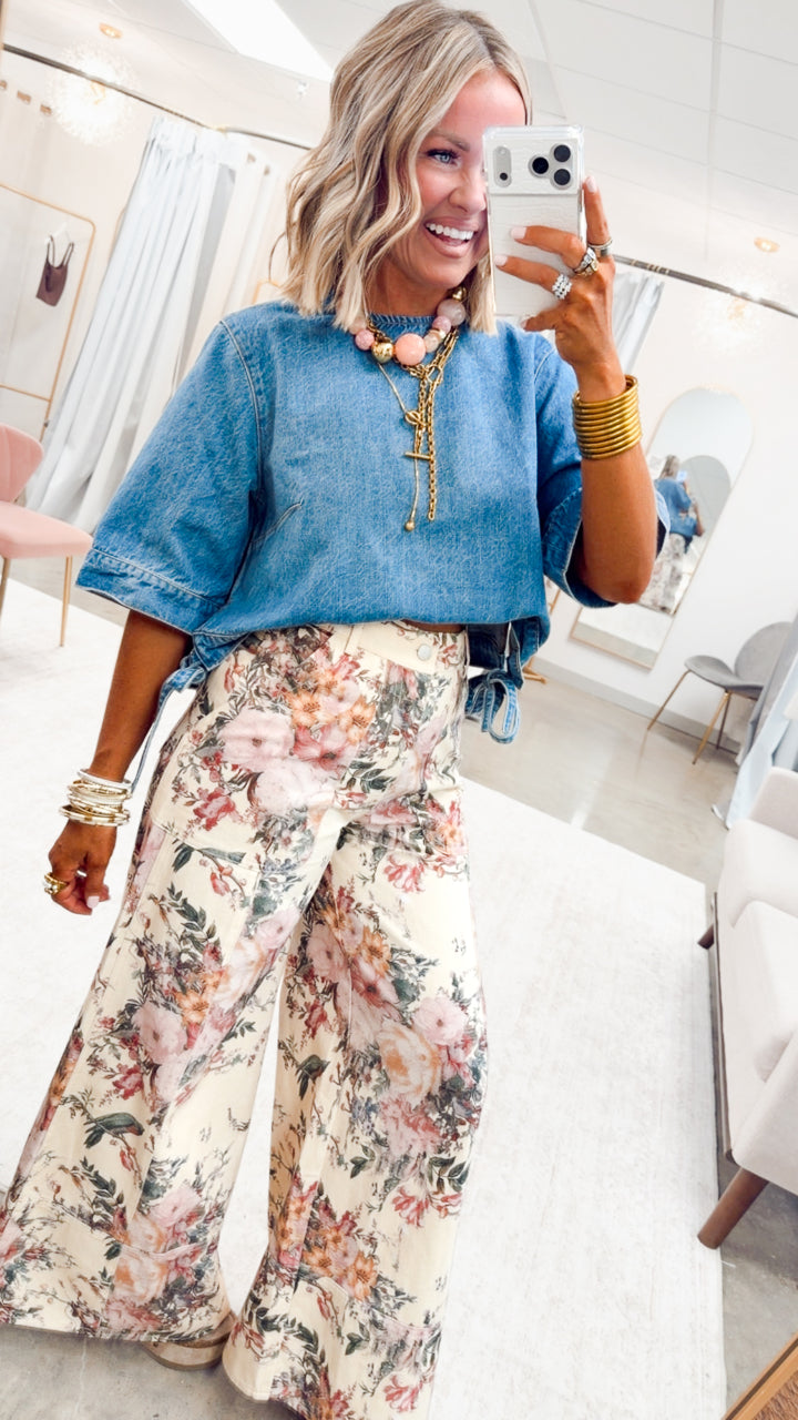 The Amarillo Sky Denim Top