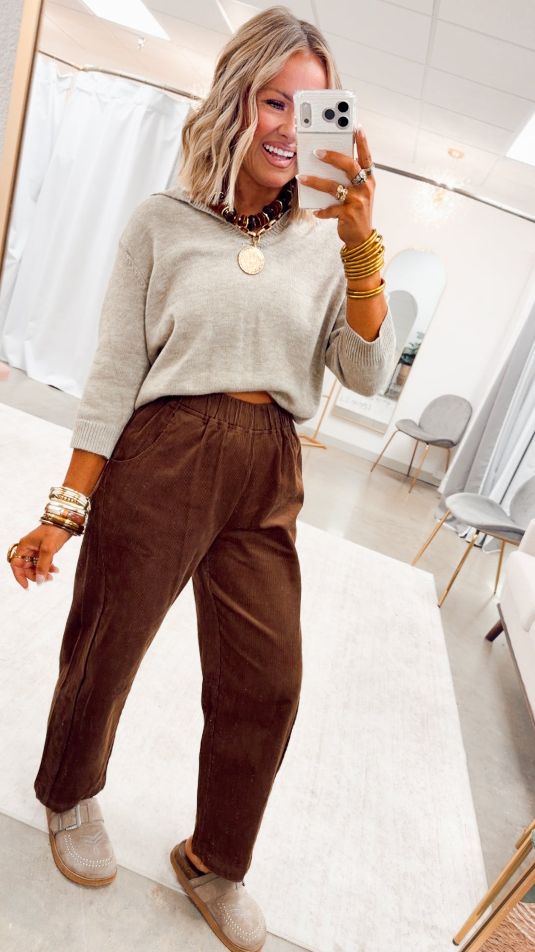 The Hampton House Sweater-Heather Grey