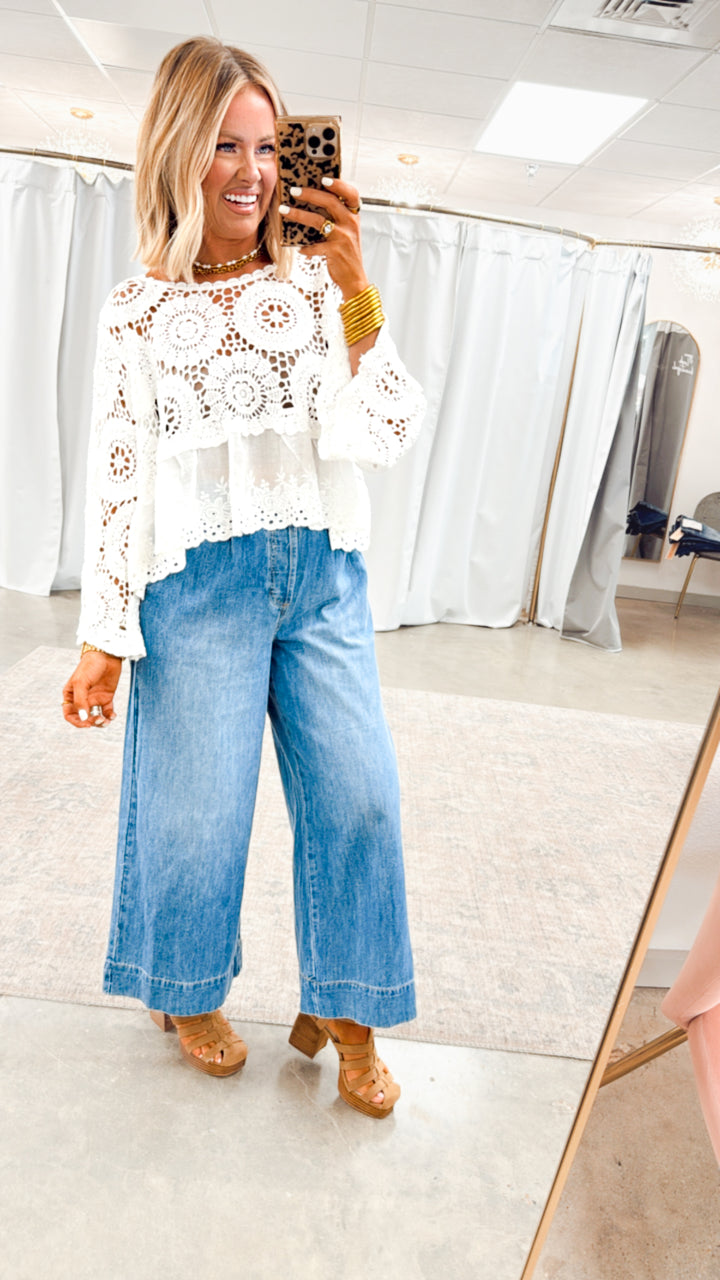 Eden Eyelet Top