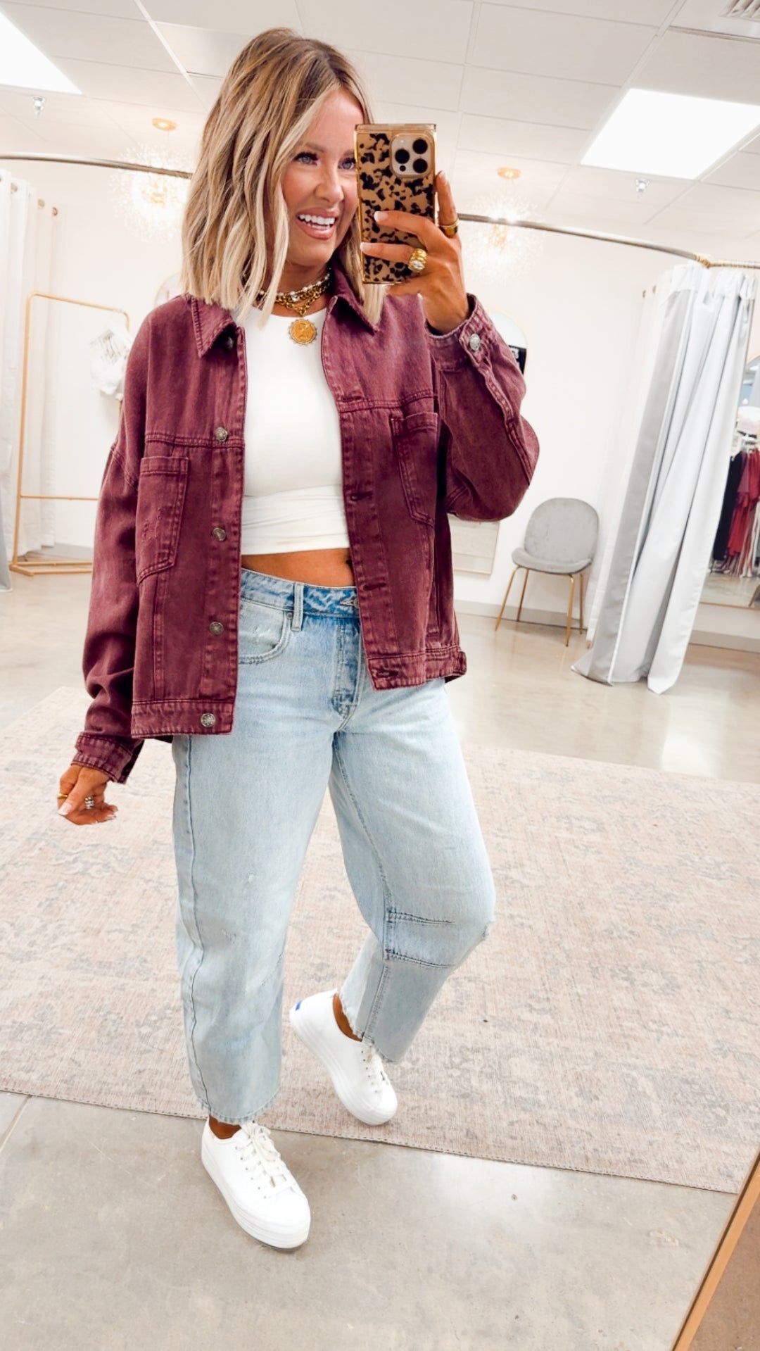 Oak Ridge Denim Jacket-Cherry Lacquer