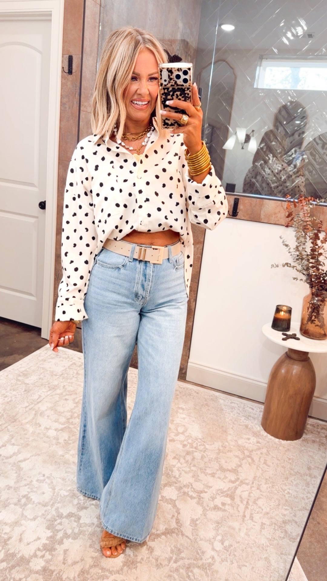 Classic Polka Dot Blouse