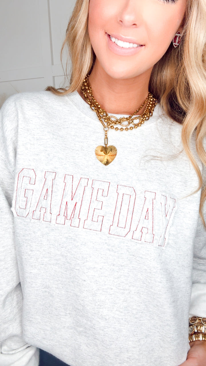 Game Day Sweatshirt-Grey