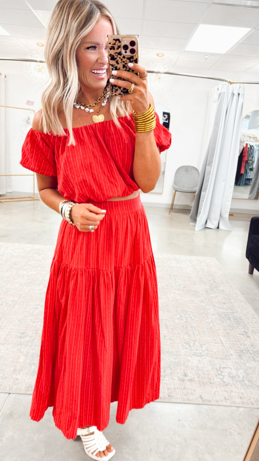 Riviera Crop Top & Skirt Set
