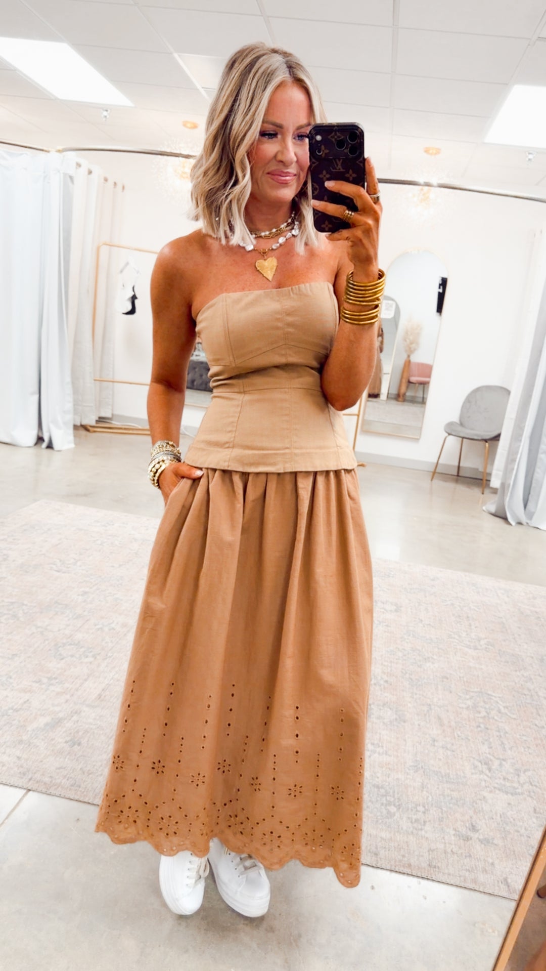 The Adeline Scallop Hem Dress