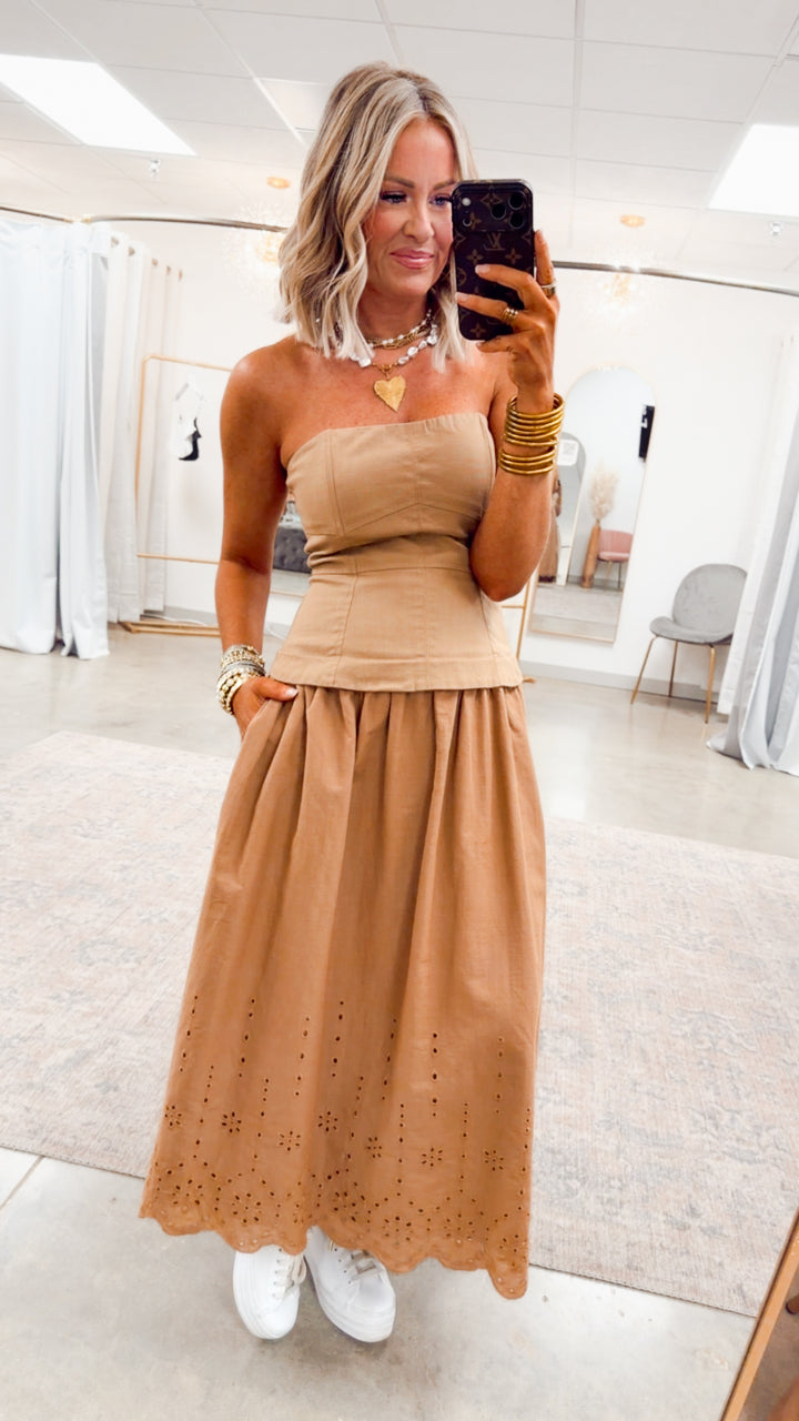 The Adeline Scallop Hem Dress