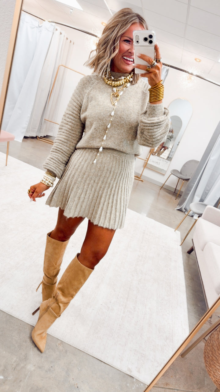 The Bradleigh Sweater Top & Skirt Set