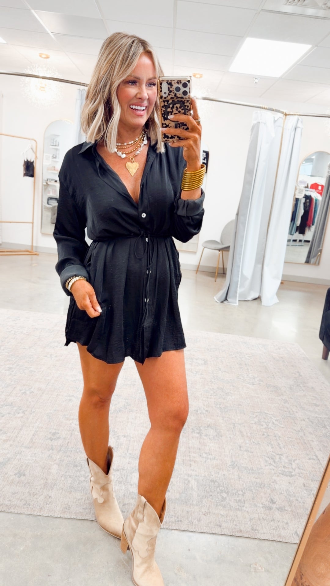 Soleil Darling Romper-Black