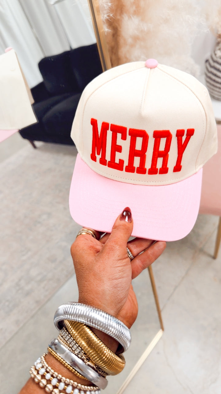Merry Embroidered Trucker Hat