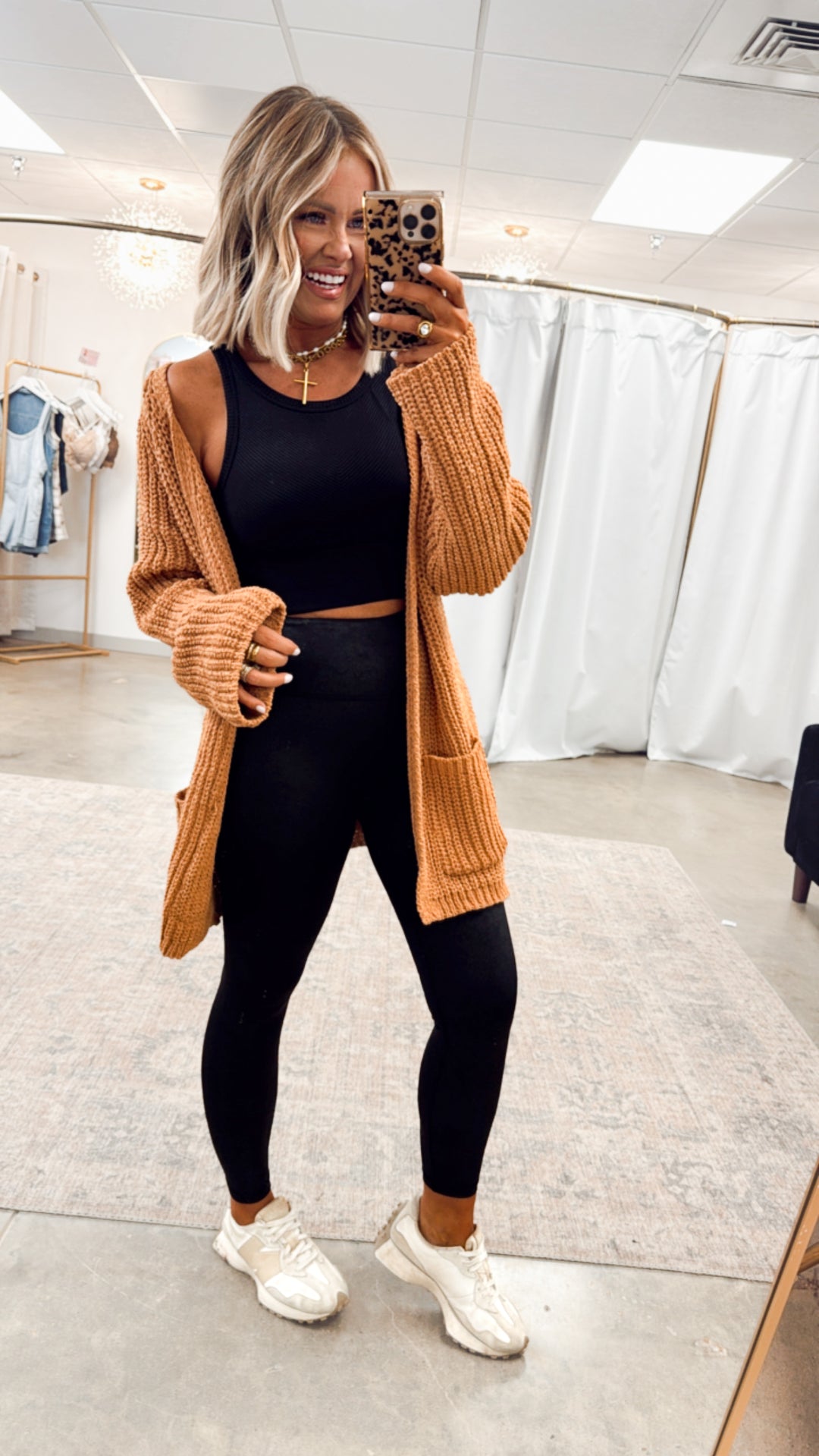 Hollow Pines Cardigan-Burnt Topaz