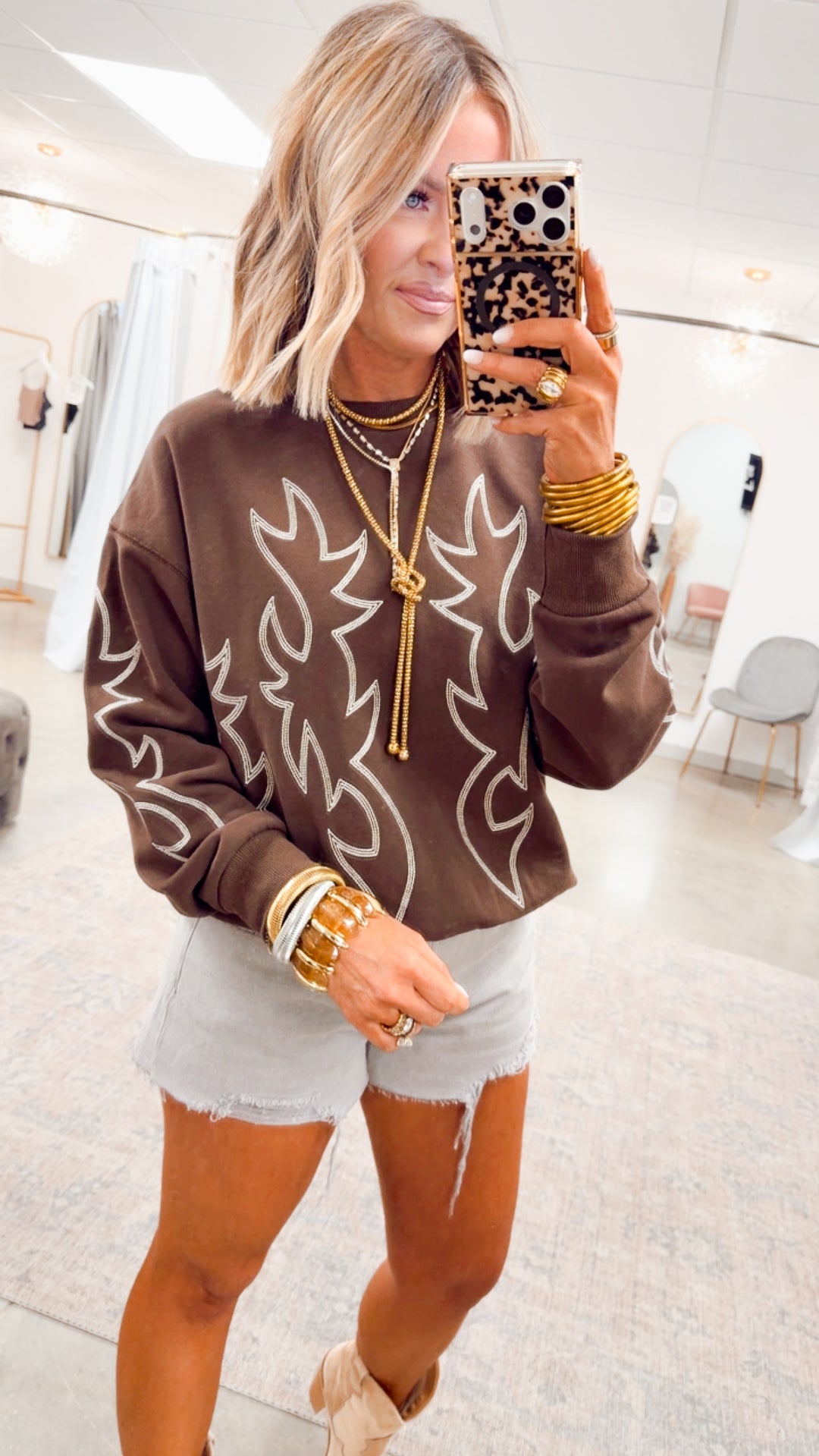 The Kayla Relaxed Shorts-Gravel