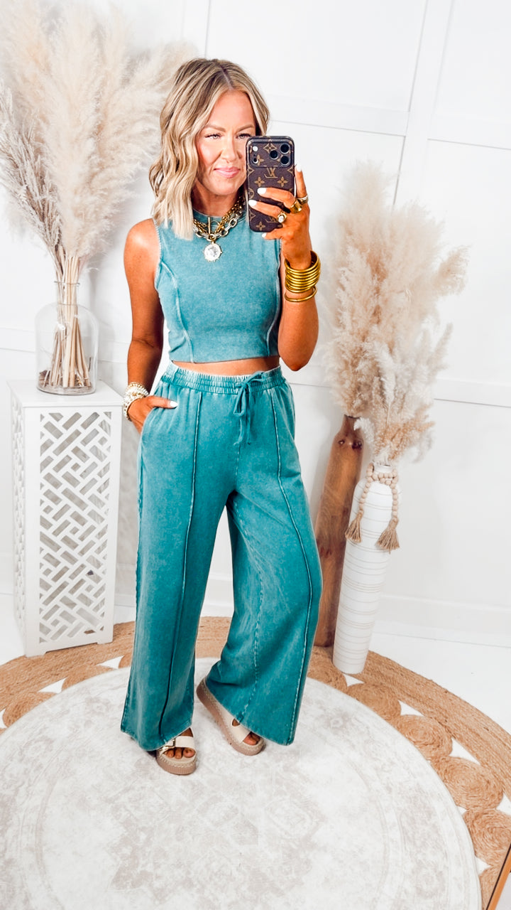The Drift Away Set-Teal