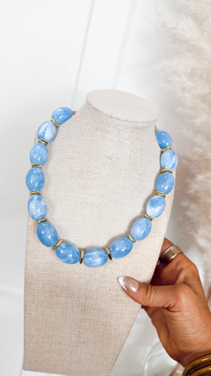 Jelly Pop Blue Necklace