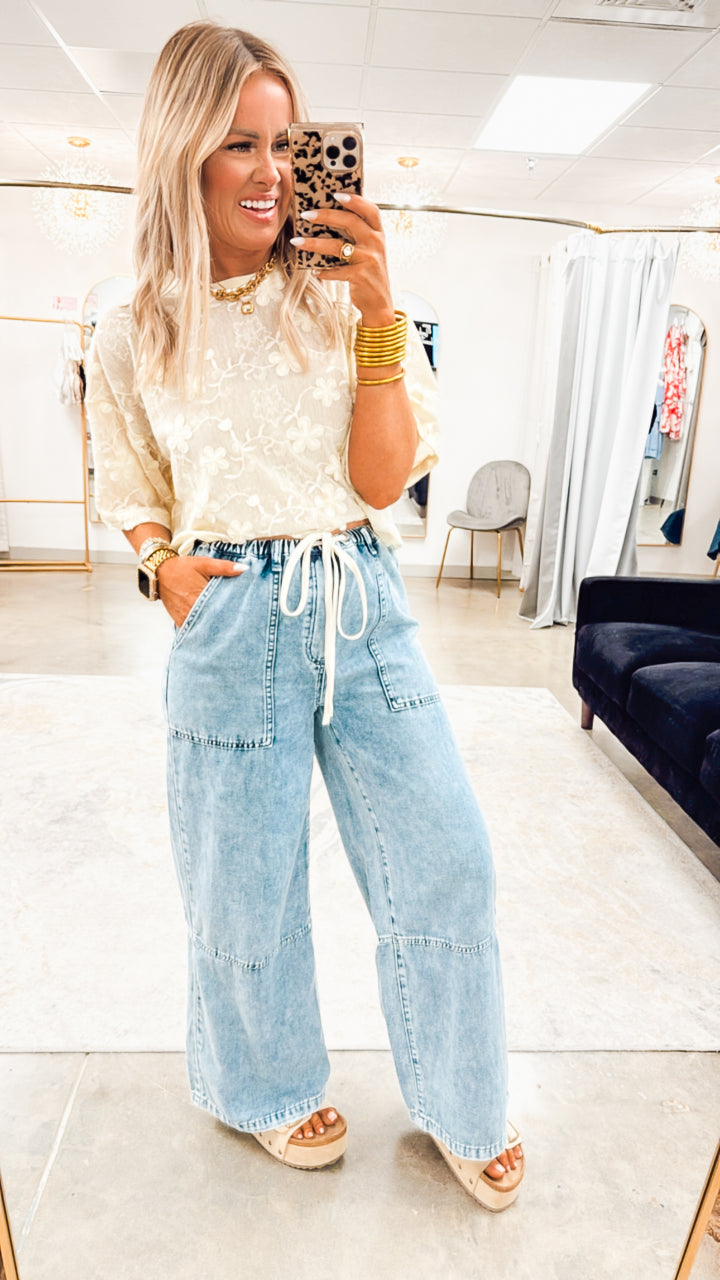 Willow Wide Leg Denim Pants