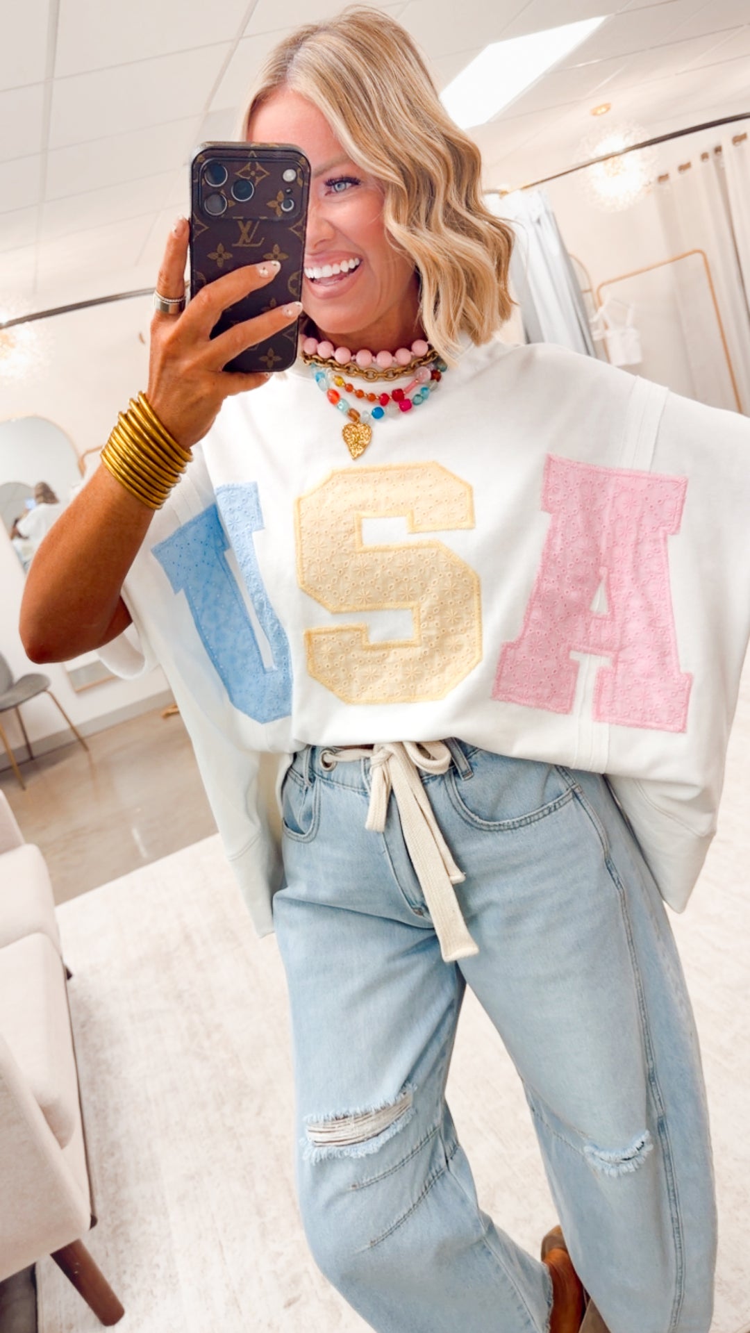 The USA Darling Dolman Top