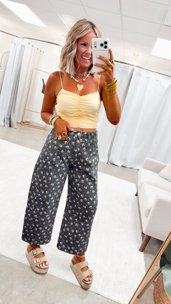 The Floral Barrel Jeans