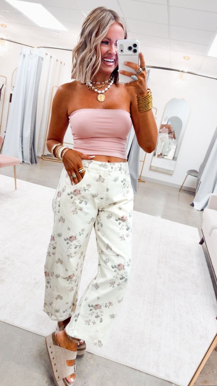 The Botanical Barrel Jean
