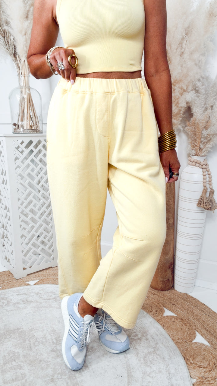 The Boardwalk Ease Pants-Yellow Glow