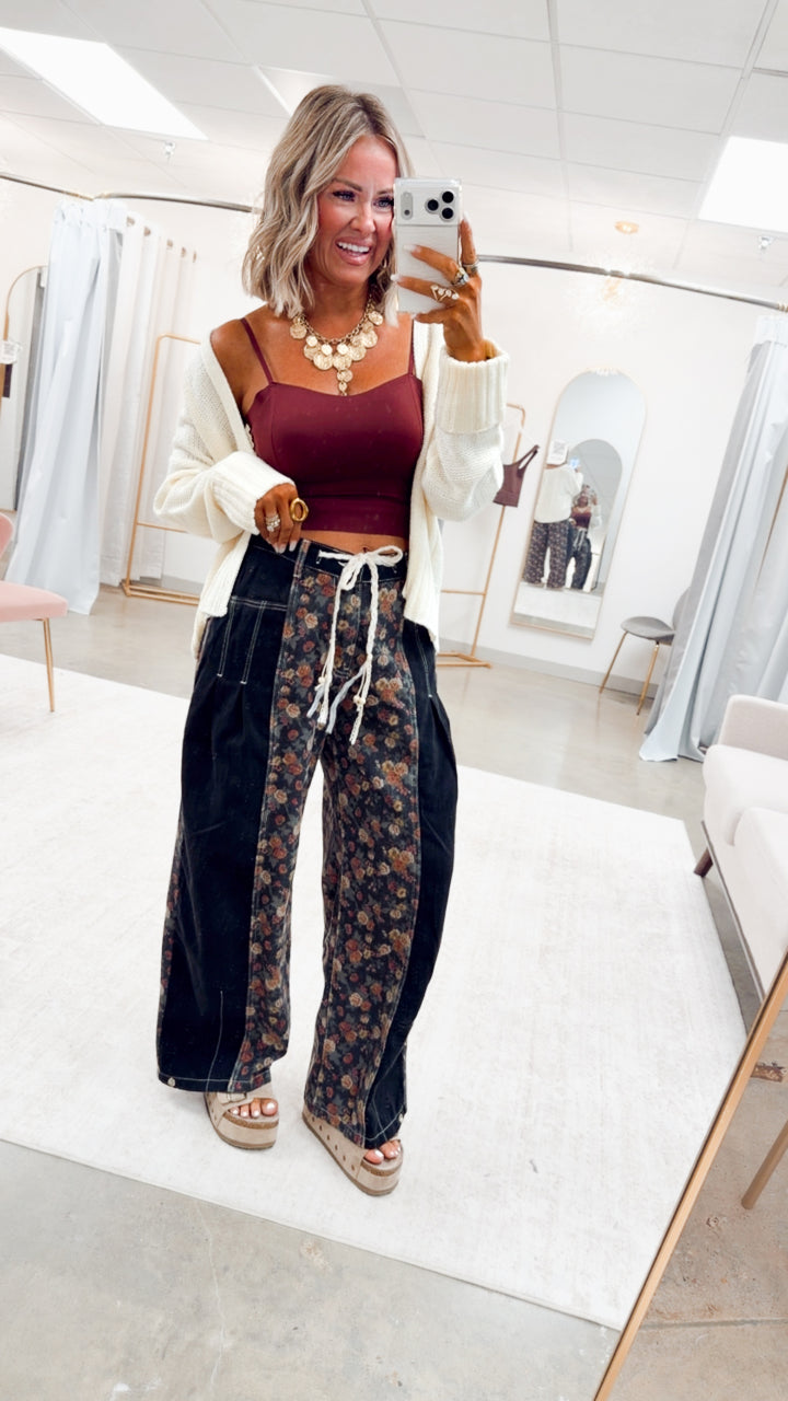 The Willow Haze Pants-Black