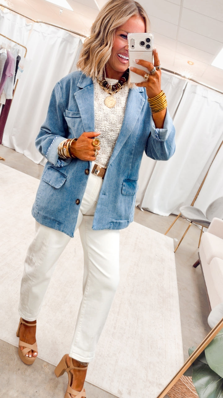 The Aria Floral Crochet Top-Cream