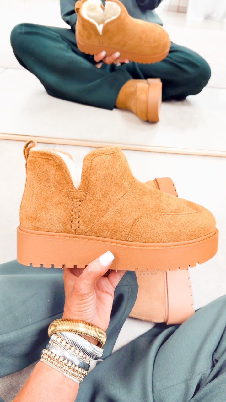 Alps Ankle Boots-Chestnut