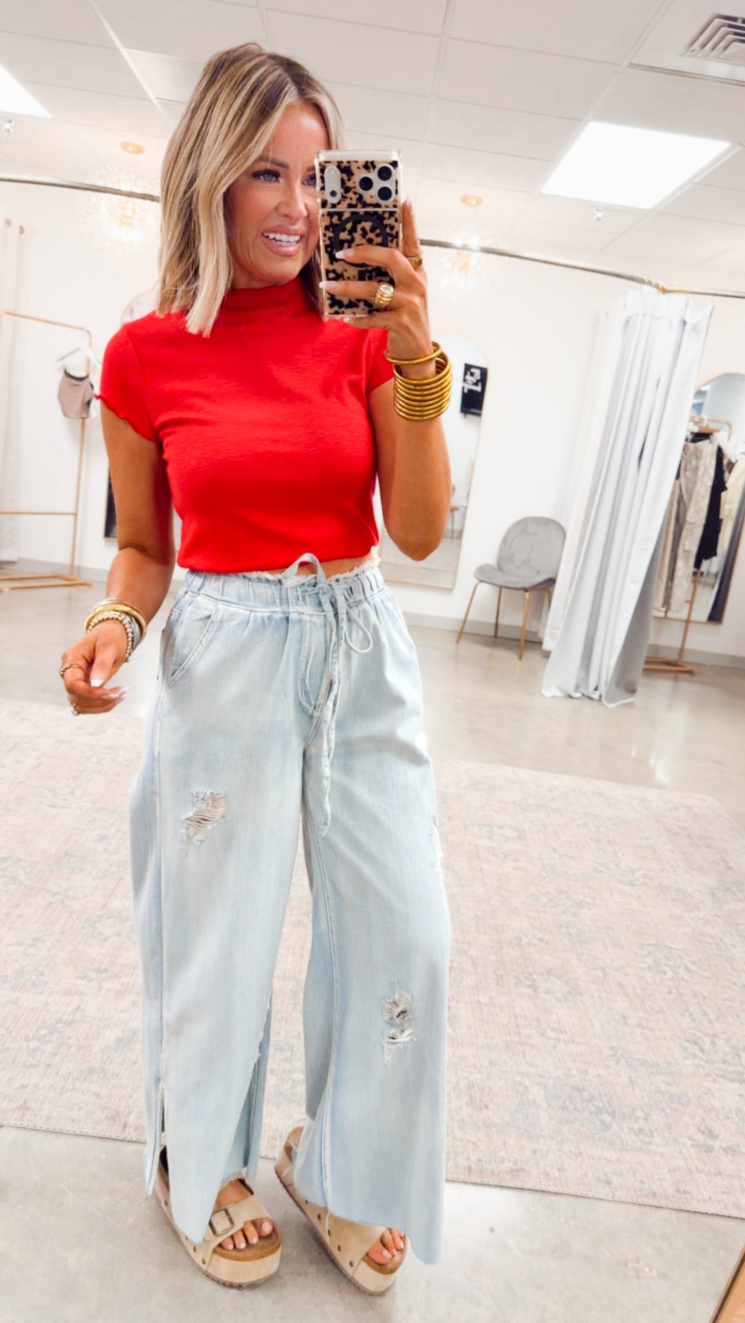 Sweet Scallop Tee-Ruby