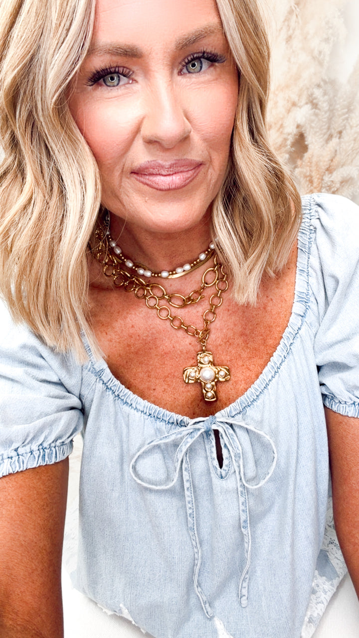 The Daisy Mae Denim Top