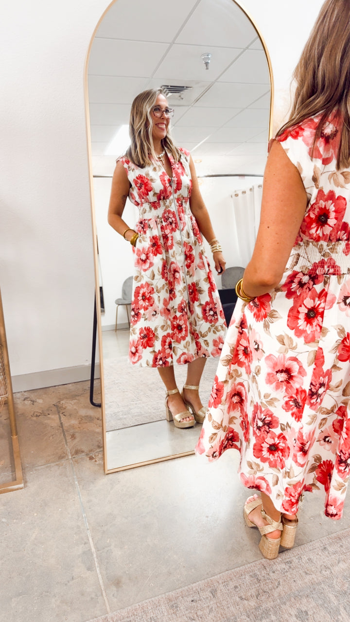 The Scarlet Blossom Dress