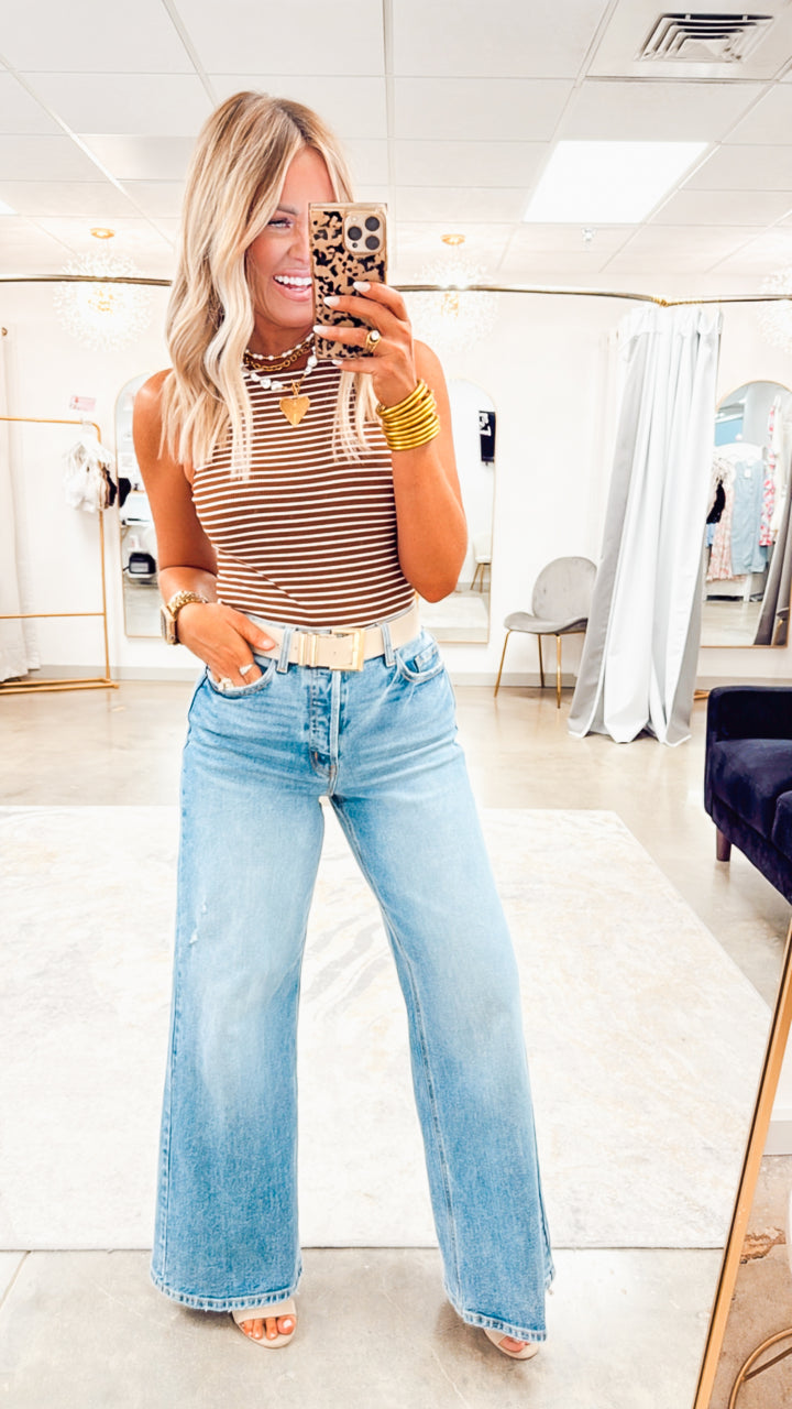 Veena Stripe Bodysuit
