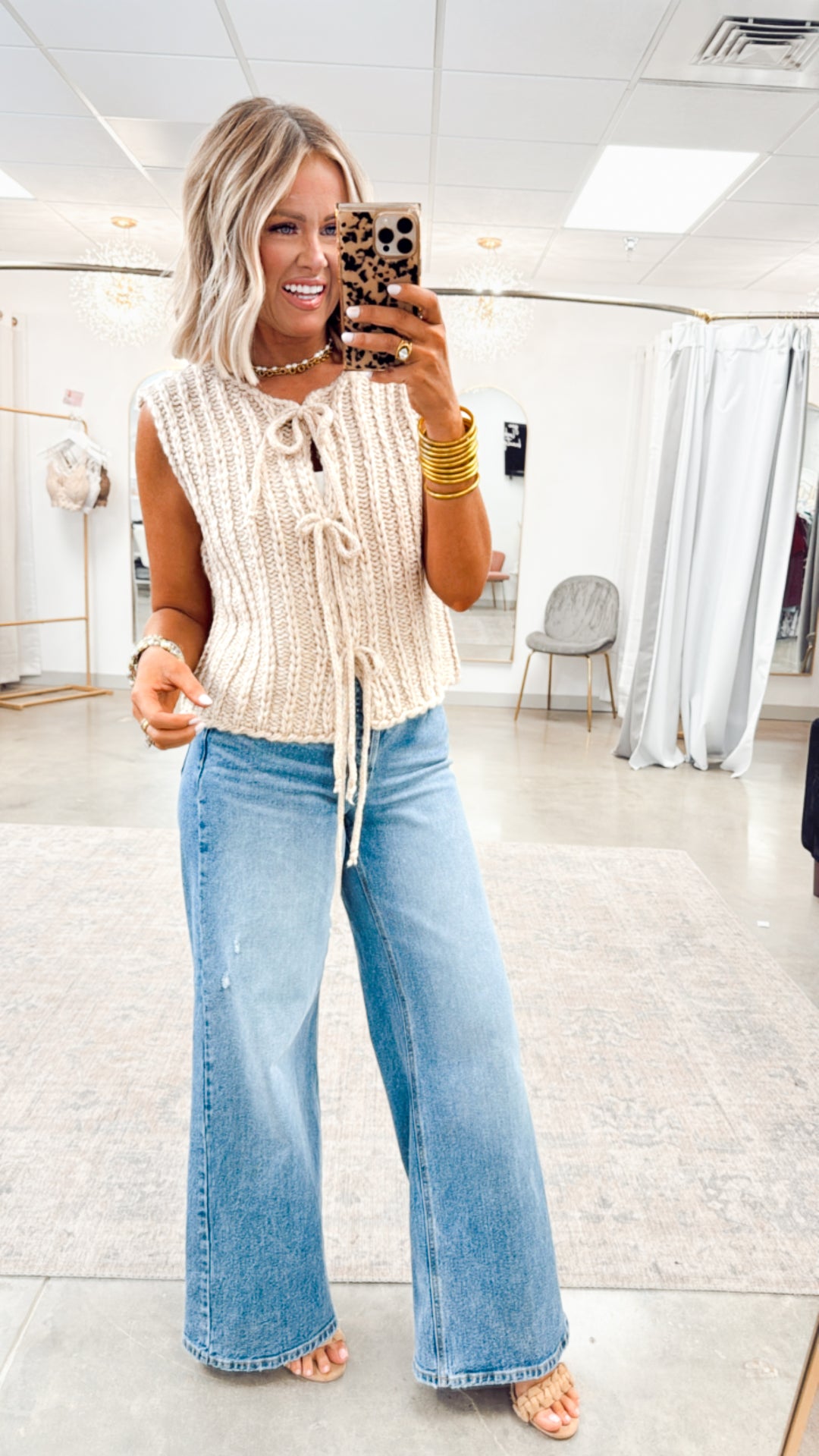 Plush Sweater Vest-Oatmeal