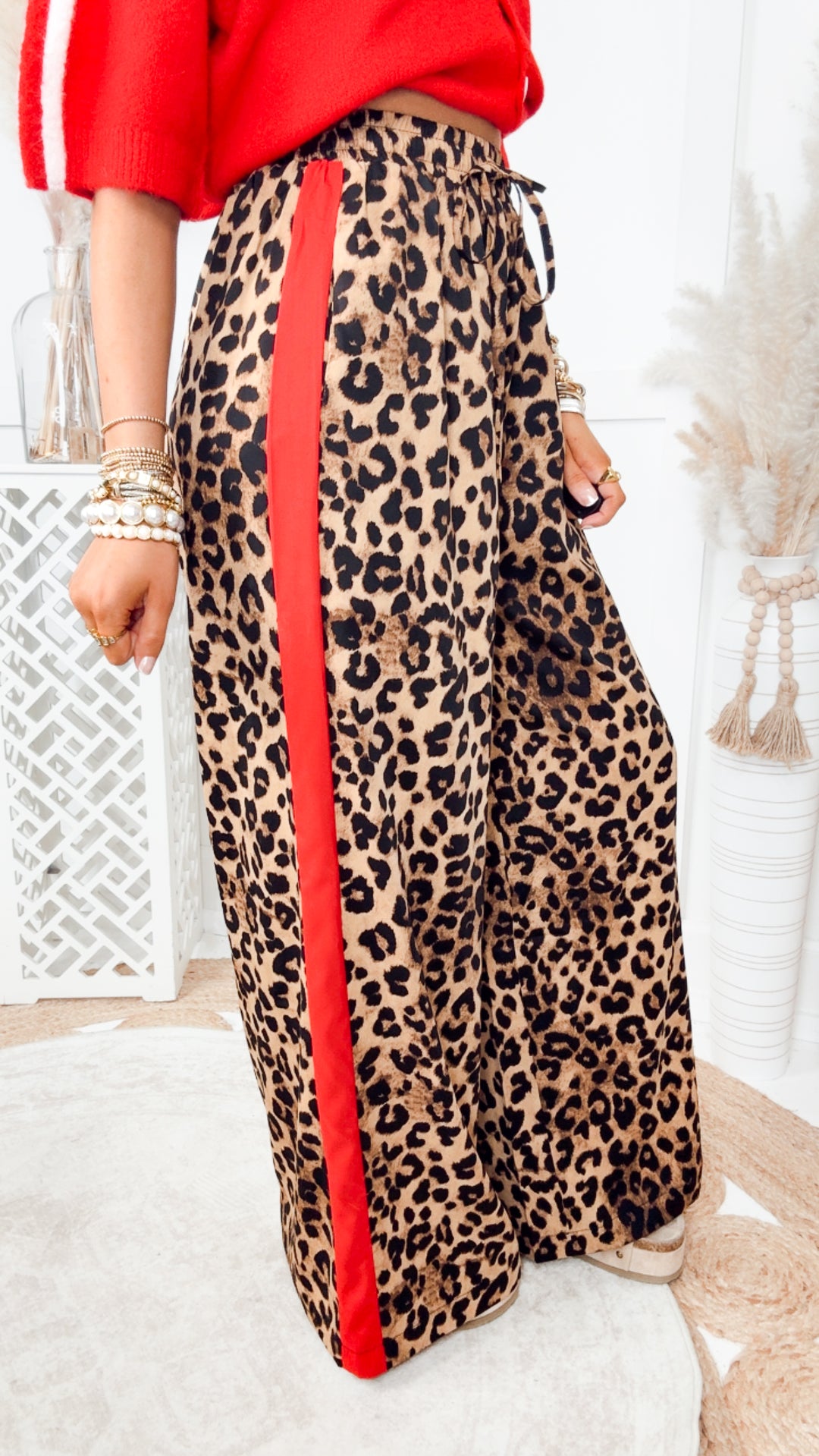 The Wild Statement Pants-Leopard