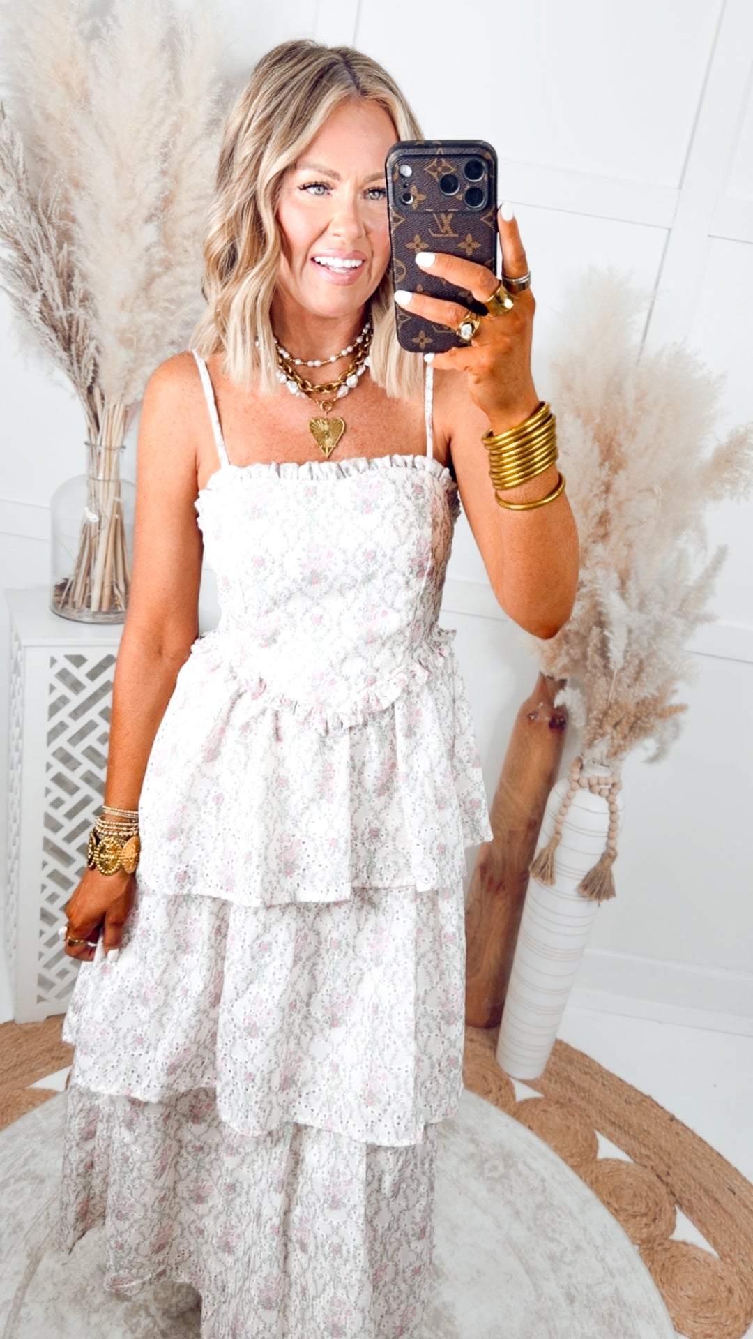 The Blush Meadow Maxi Dress