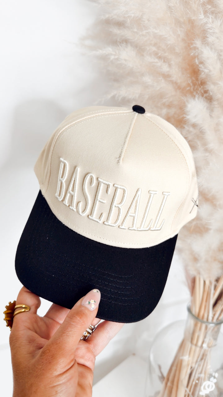 Baseball Embroidered Trucker Hat