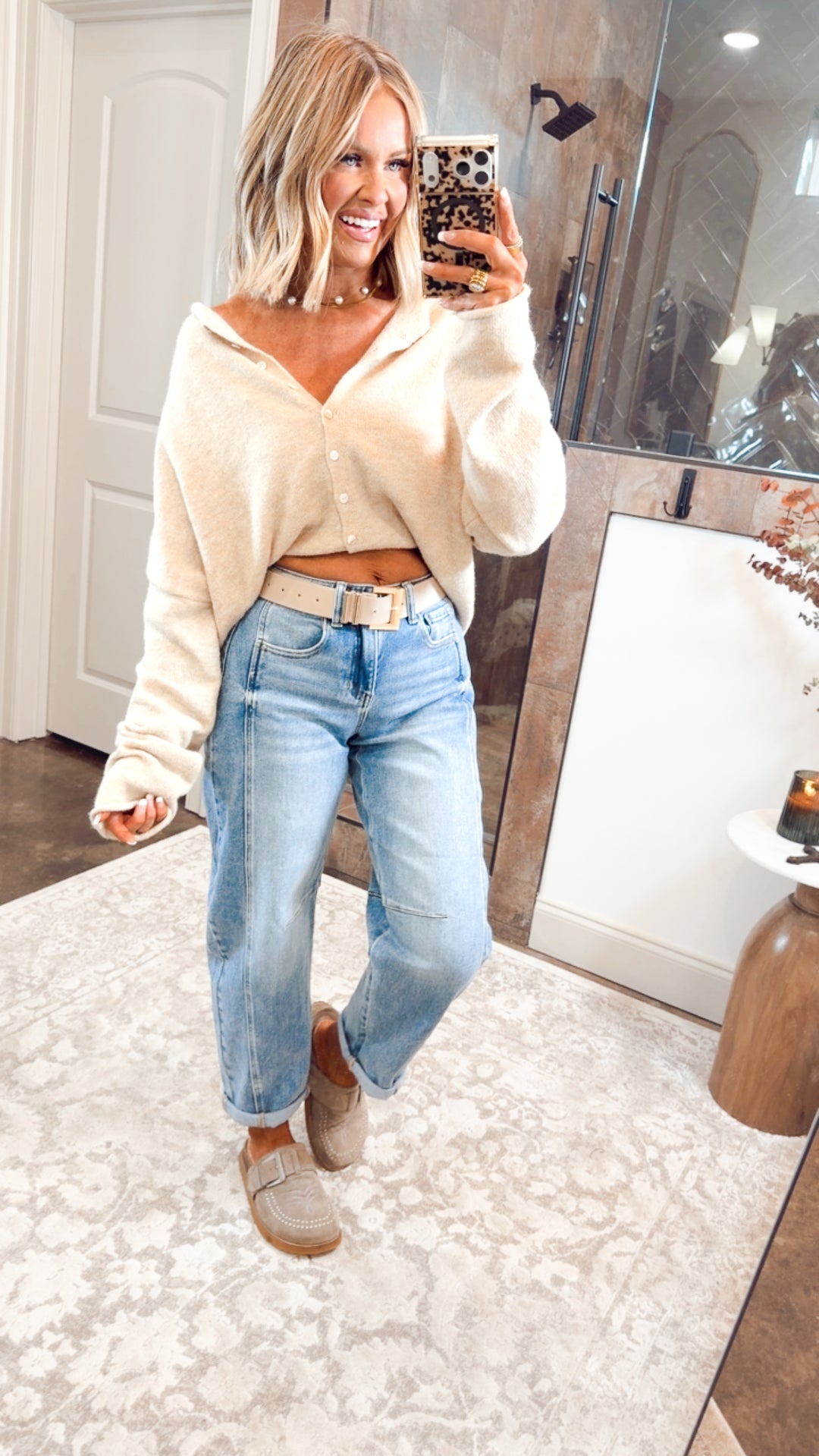 Seaside Stroll Cardigan-Natural