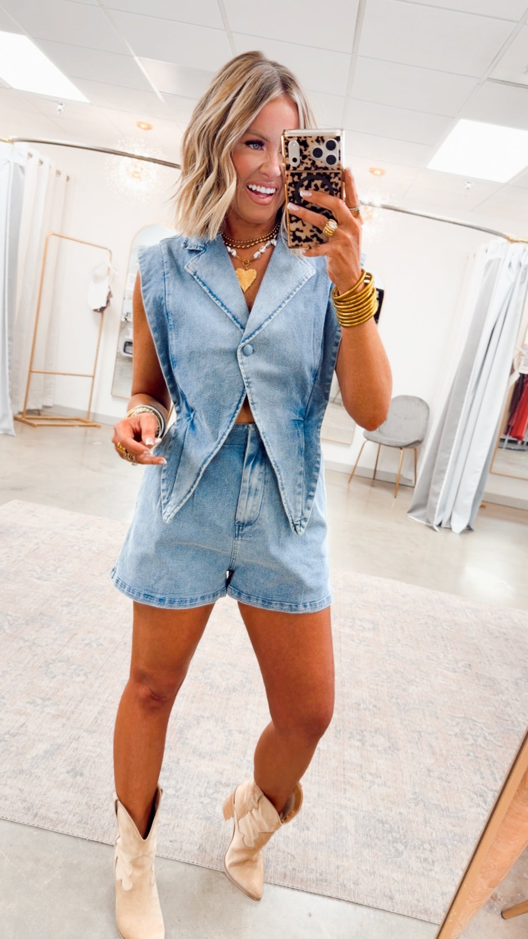 Jagger Denim Romper