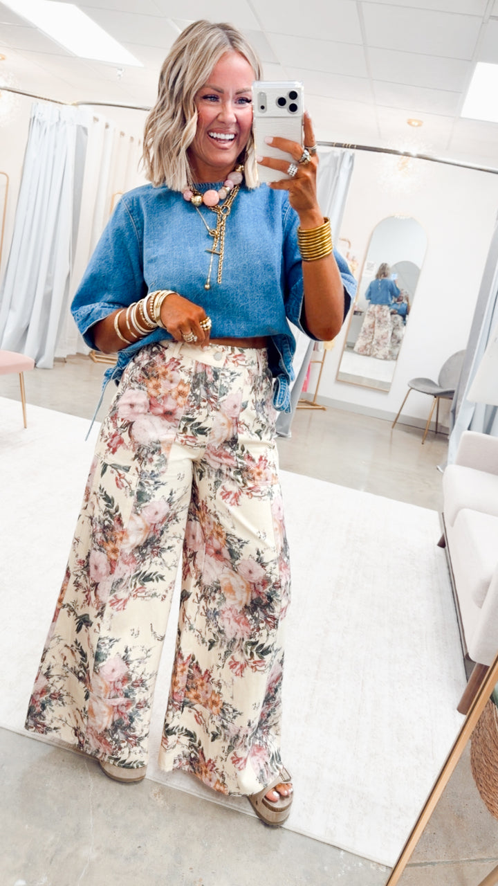 The Amarillo Sky Denim Top