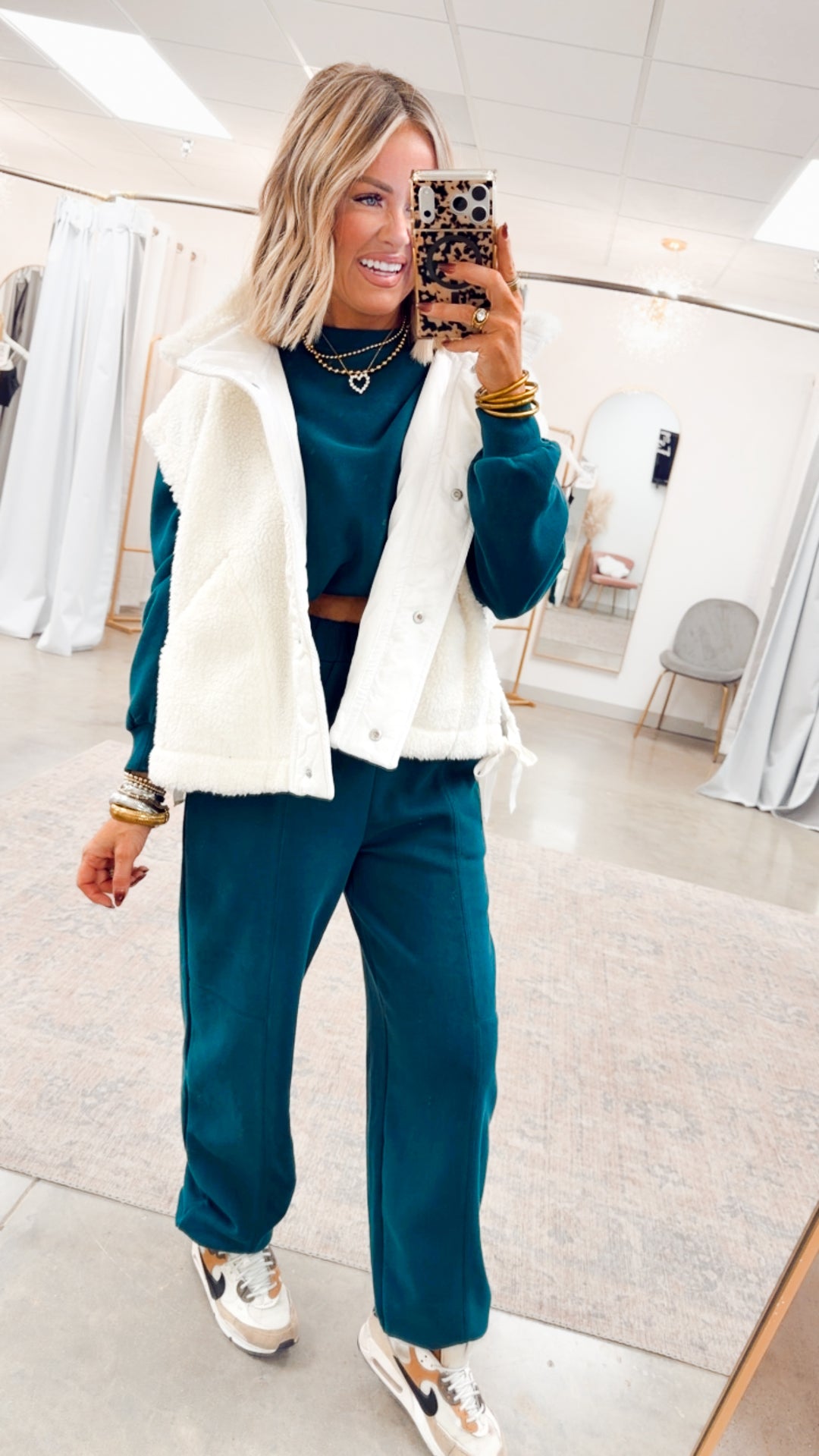 Lounge Ease Set-Deep Green