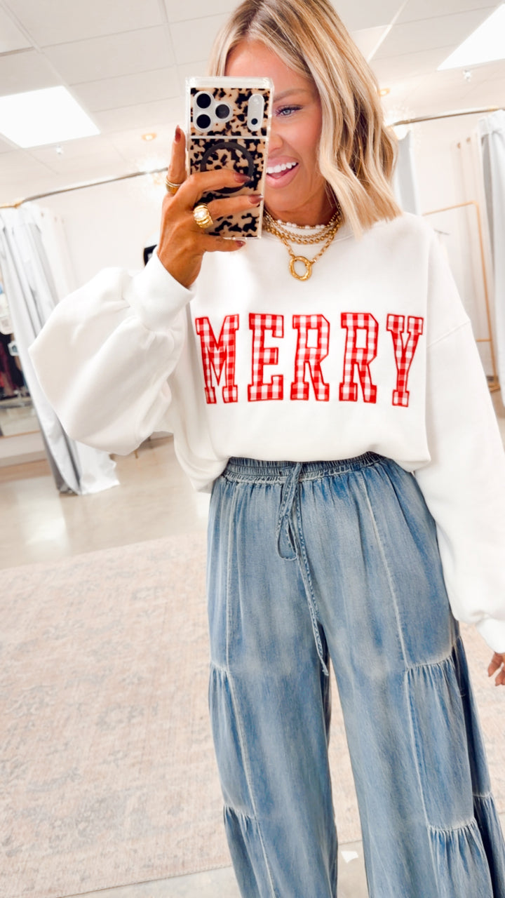 Cascade Denim Wide Leg Pants