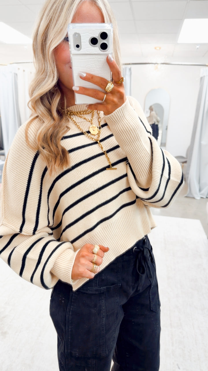 Elsie Mock Neck Sweater
