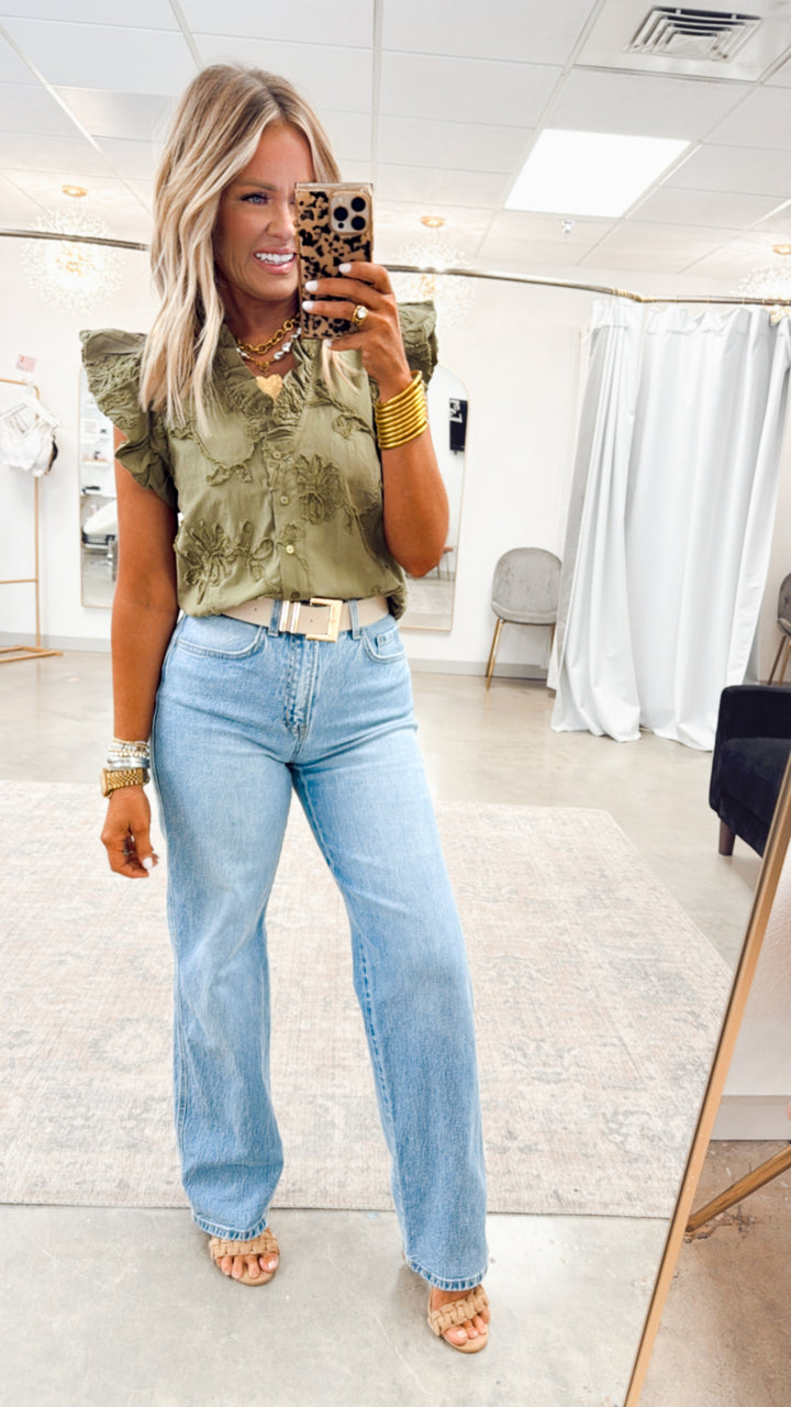 Laurel Olive Blouse