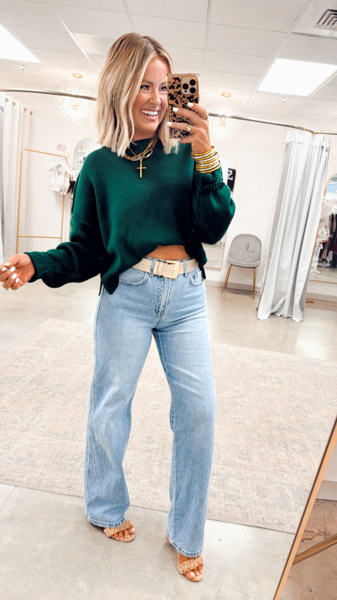 Gina Oversized Cropped Sweater