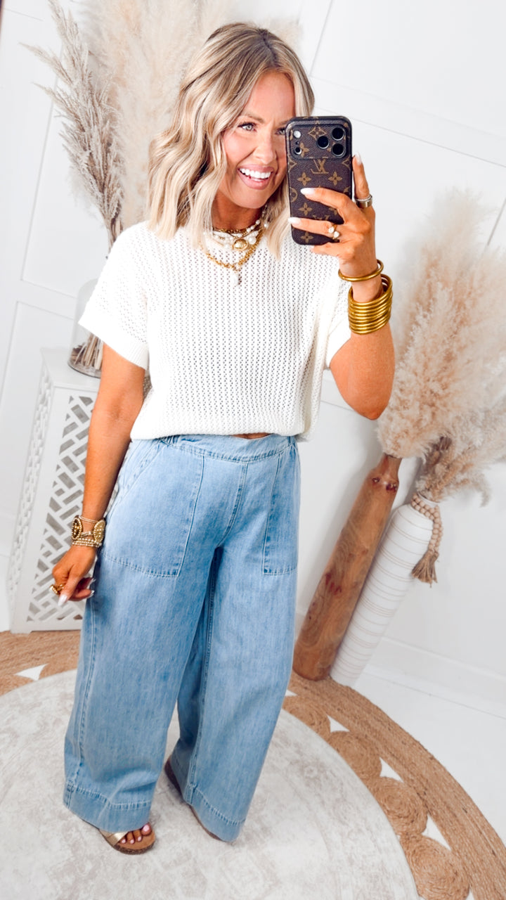 Driftwood Dolman Top-Whip Cream