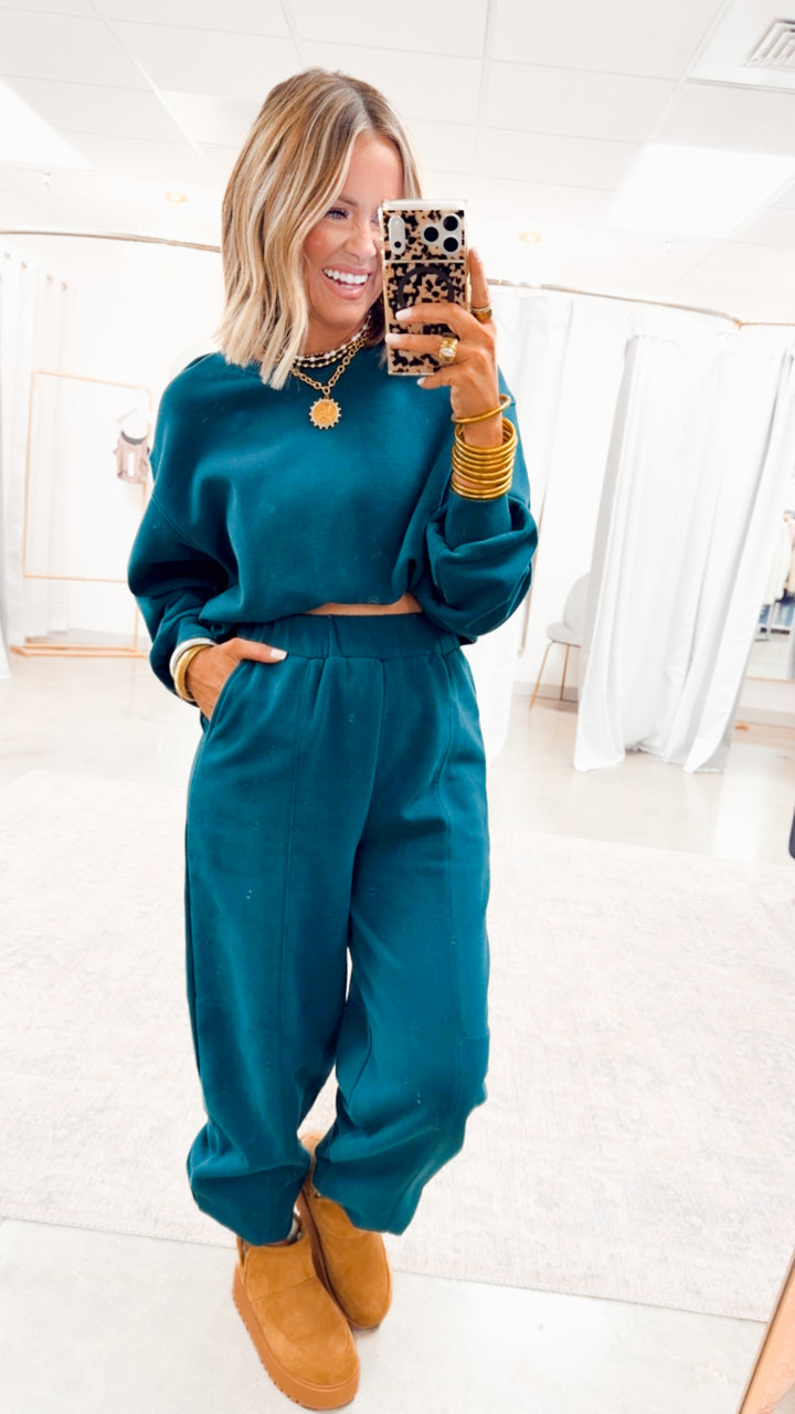 Lounge Ease Set-Deep Green