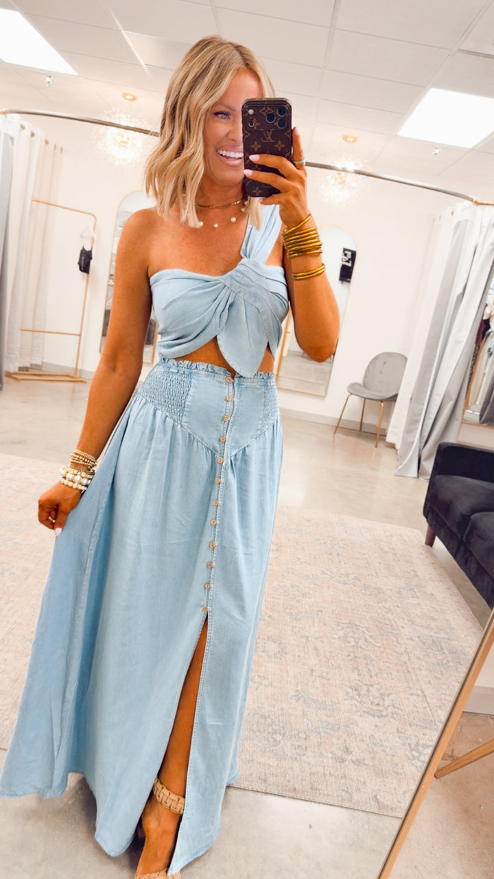 The Laguna Bay Set-Chambray