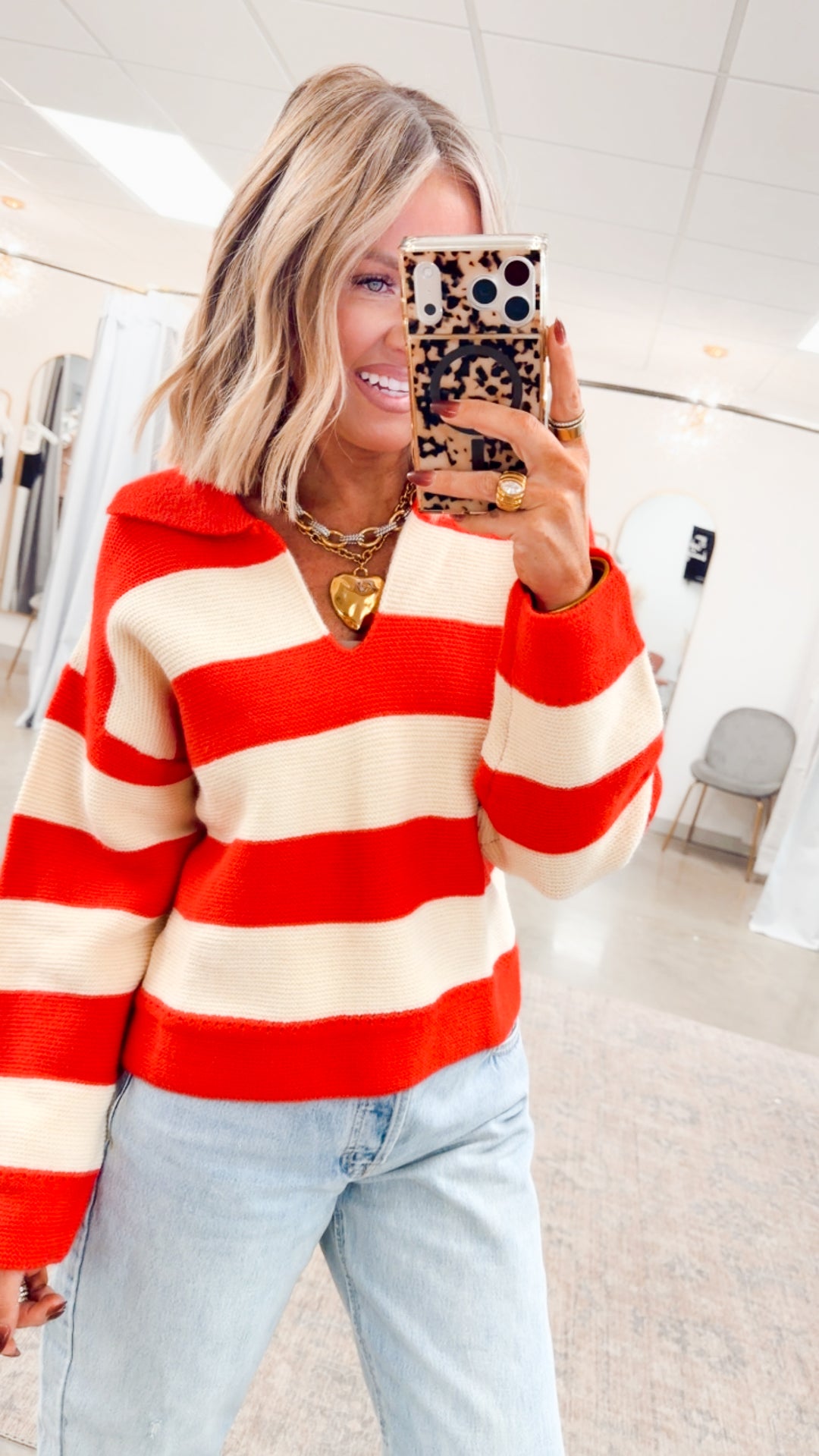 Peppermint Cozy Sweater