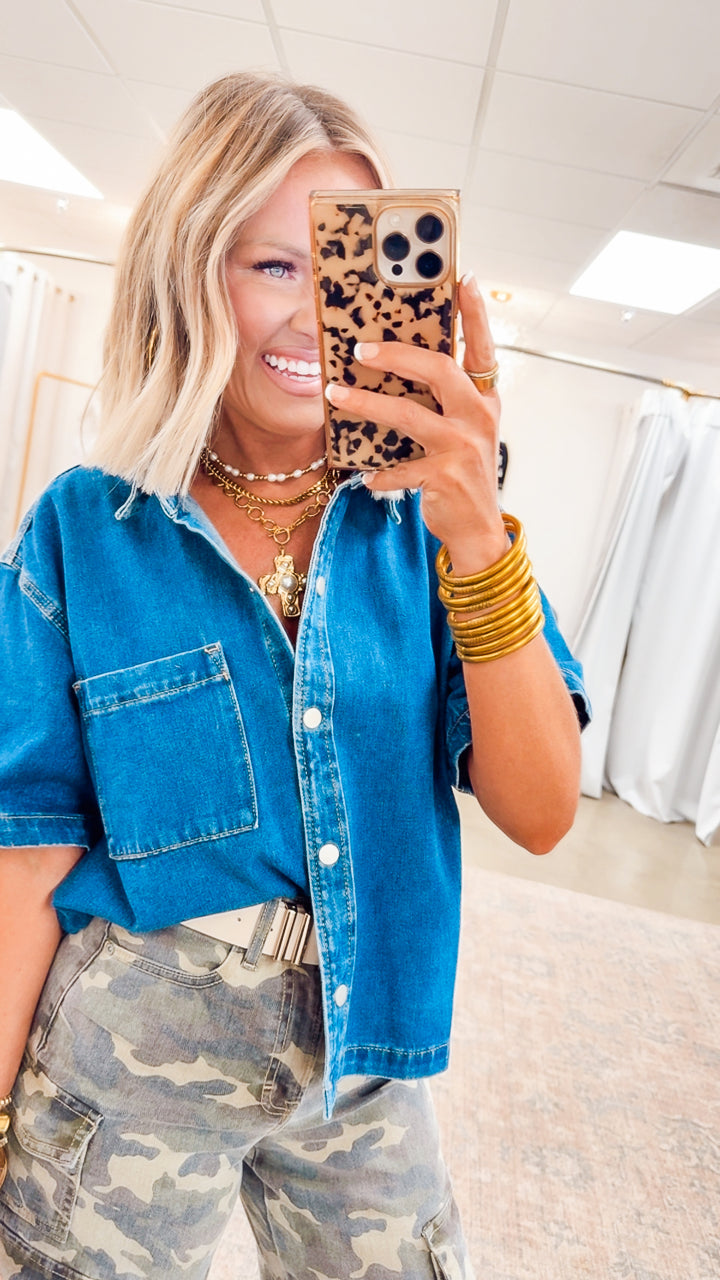 Cheyenne Denim Top
