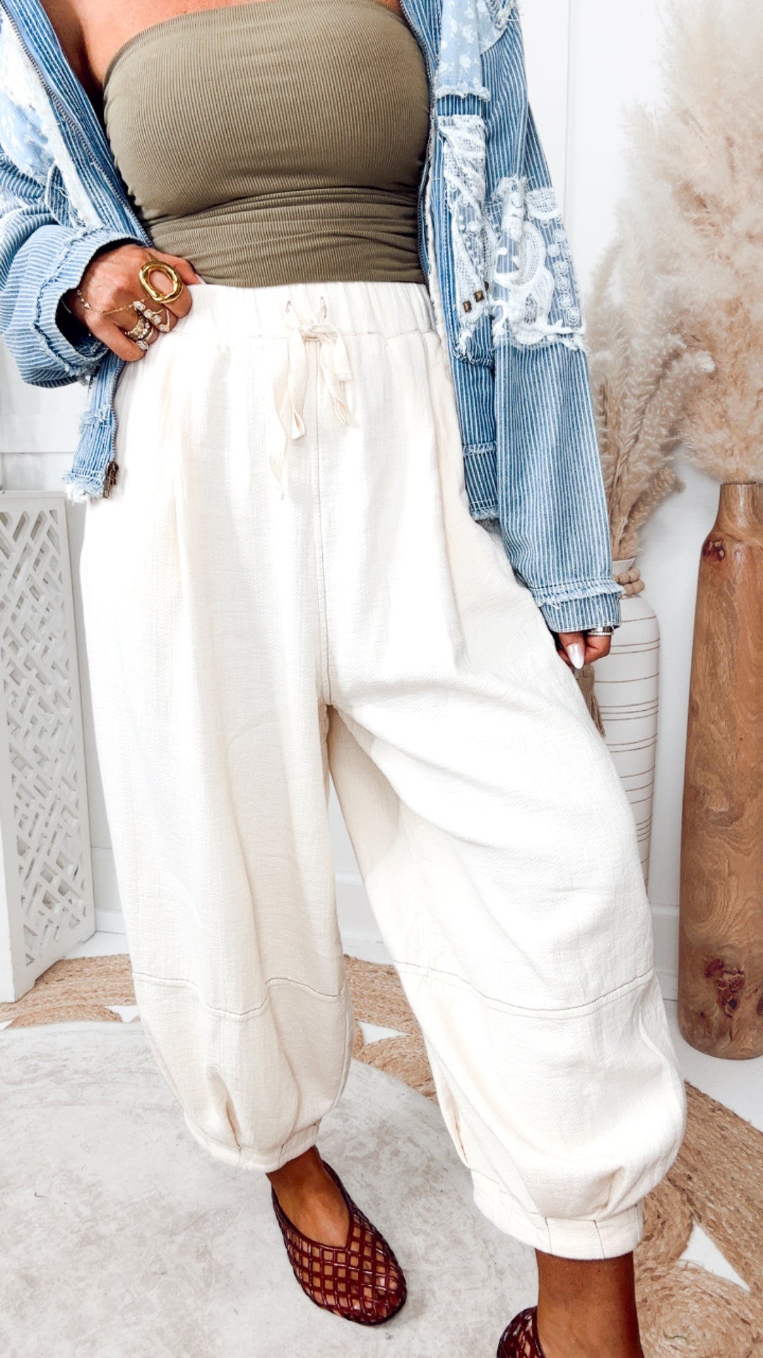 Striped Denim Twill Jacket