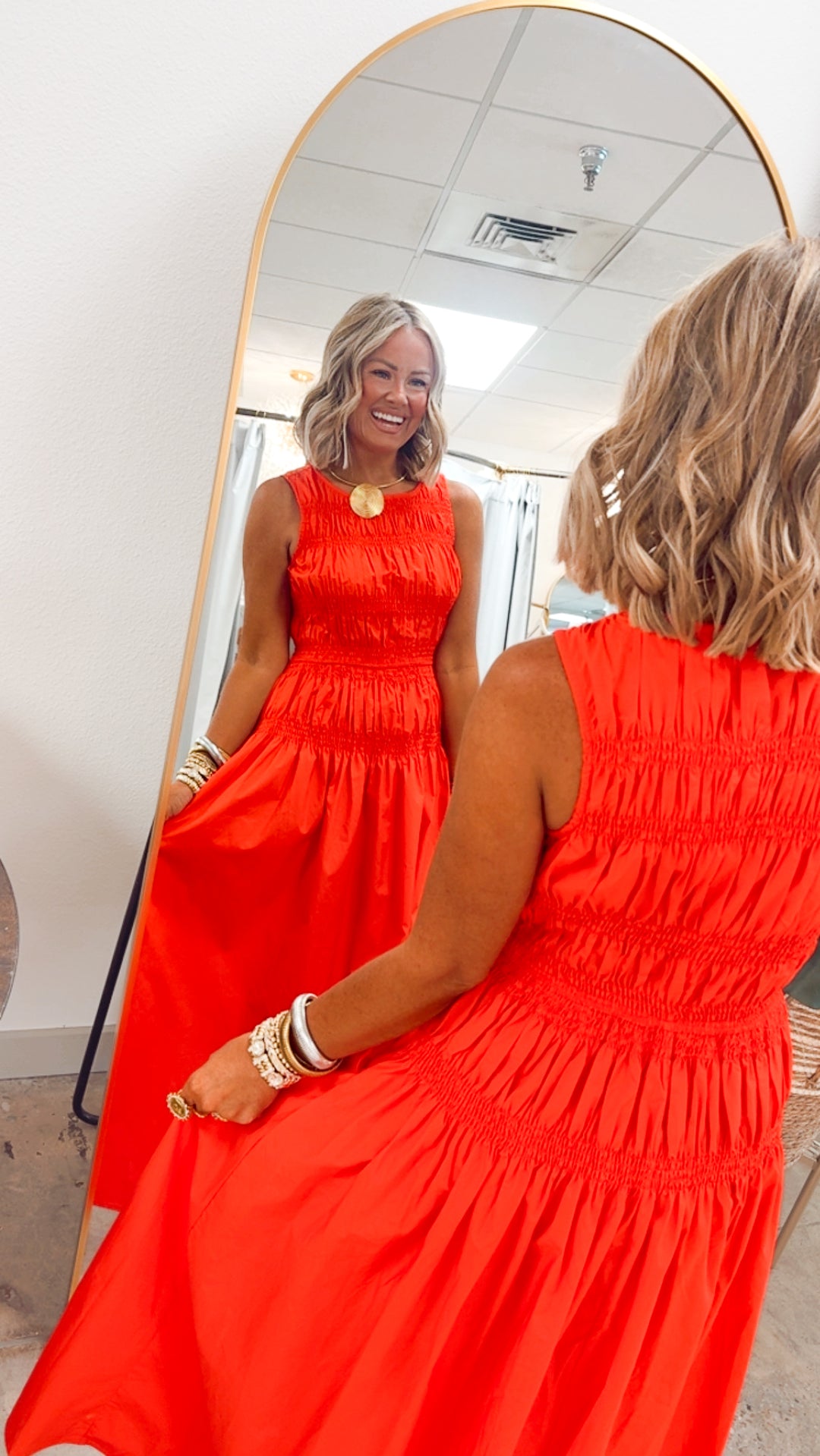 The Marisol Midi Dress-Poppy